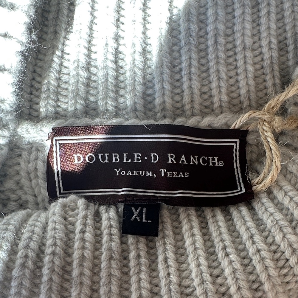 Double D Ranch Cream Cable Knit Sweater - Picture 5 of 6